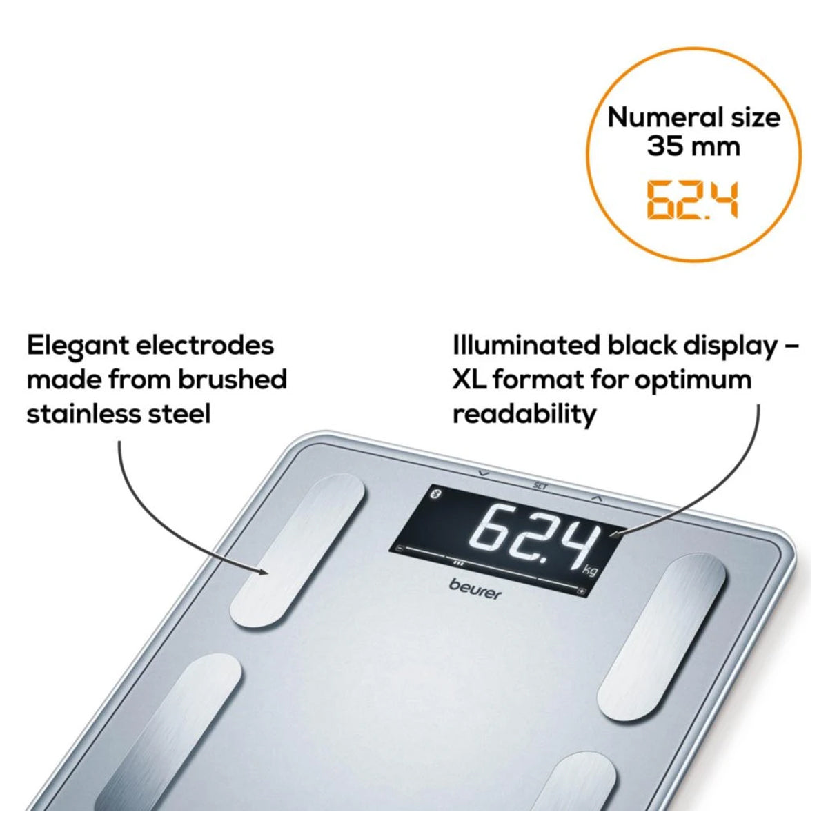 Beurer Diagonstic Bathroom Scale - BF 405 BT