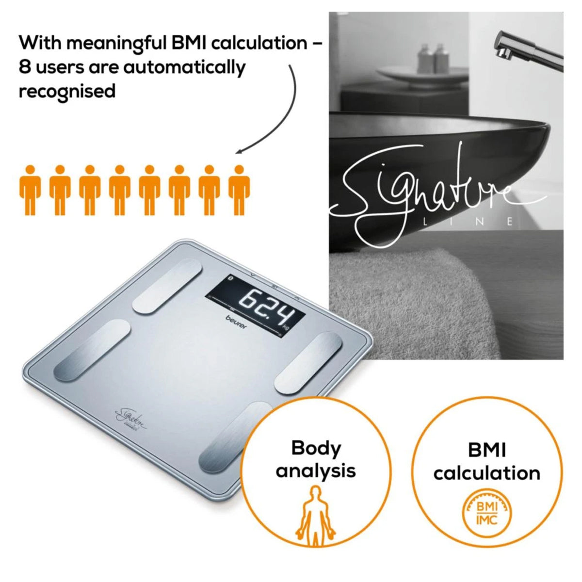 Beurer Diagonstic Bathroom Scale - BF 405 BT