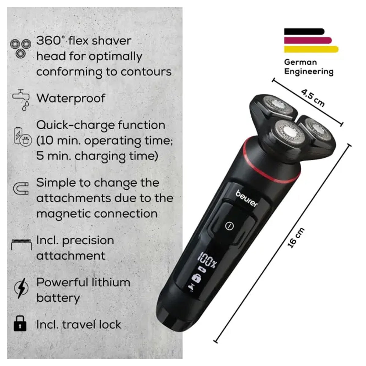 Beurer Rotary Shaver - Mn8x