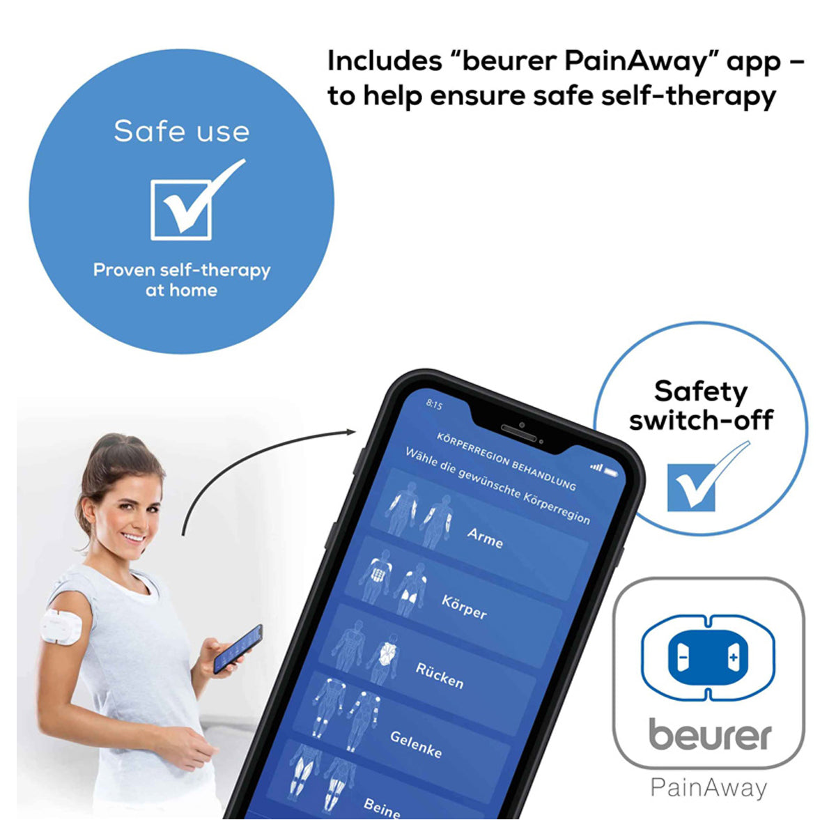 Beurer Wireless TENS/EMS- EM 70