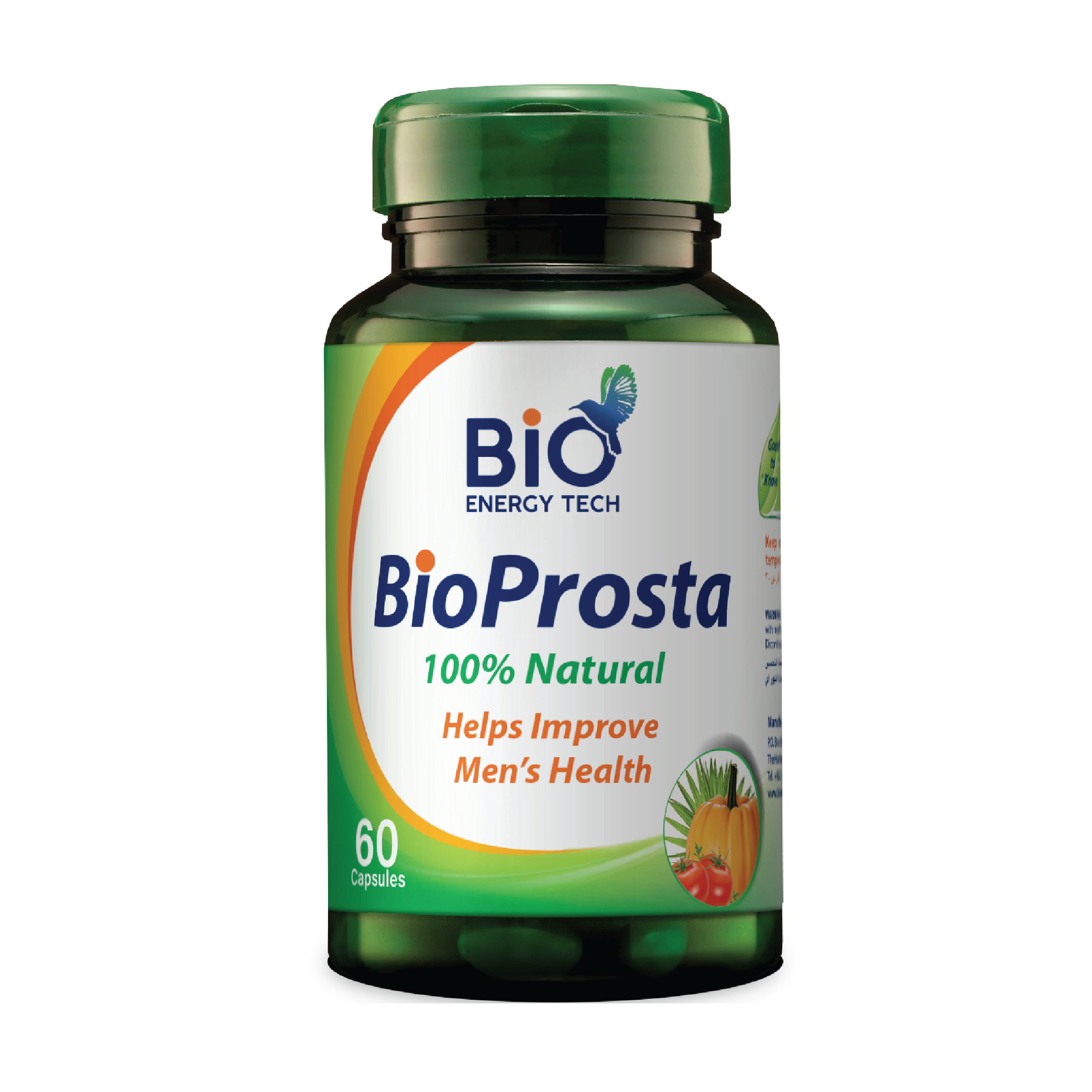 Bio Energy Bio Prosta Saw Palmetto, Pumpkin Seed & Lycopene Prostate & Men’s Health Support Supplement, 60 Capsules, Halal Certified Formula for Daily Wellness Support