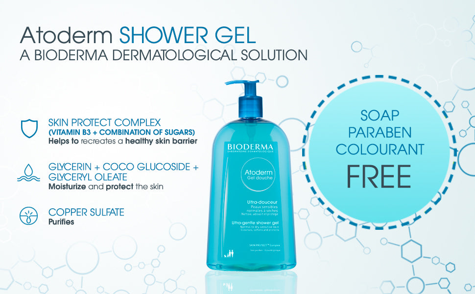 Bioderma Atoderm Gel Douche 500ml hydrating shower gel dry sensitive skin Health Boutique