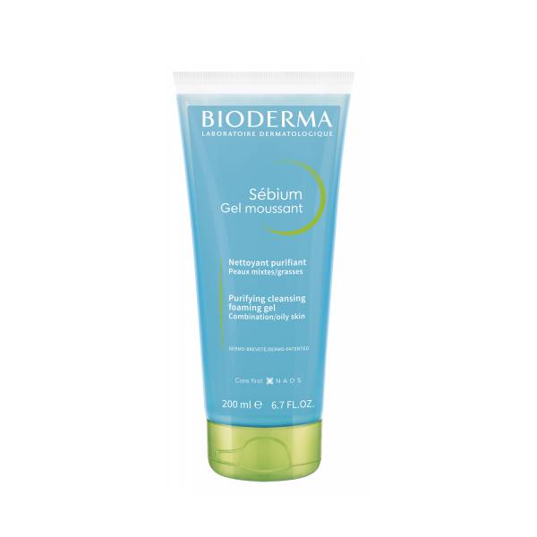 Bioderma Sebium Gel Moussant 200ml oily combination skin face wash foaming cleanser sebum control Bioderma Health Boutique