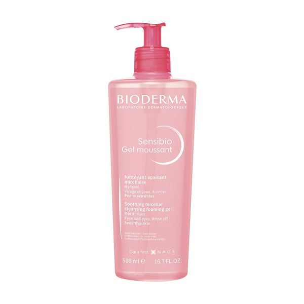 Bioderma Sensibio Gel Moussant 500ml gentle foaming cleanser sensitive skin face wash Health Boutique