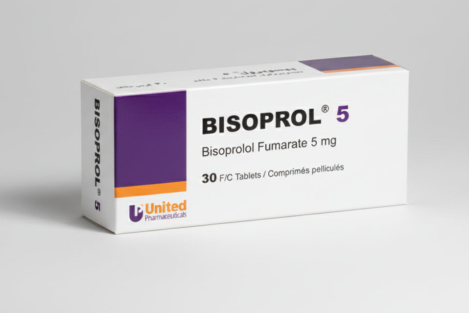 Bisoprol bisoprolol fumarate 5 mg beta blocker oral tablets 30 pack Health Boutique