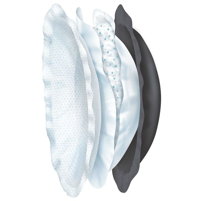 Chicco Absorbent Breast Pads 60pcs Black