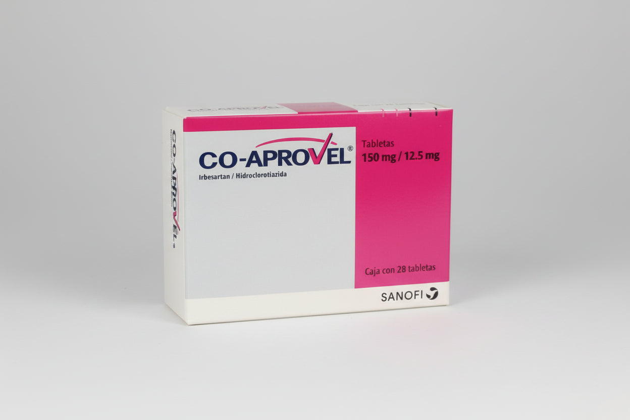 Co Aprovel 150/12.5 mg irbesartan hydrochlorothiazide blood pressure tablets 28