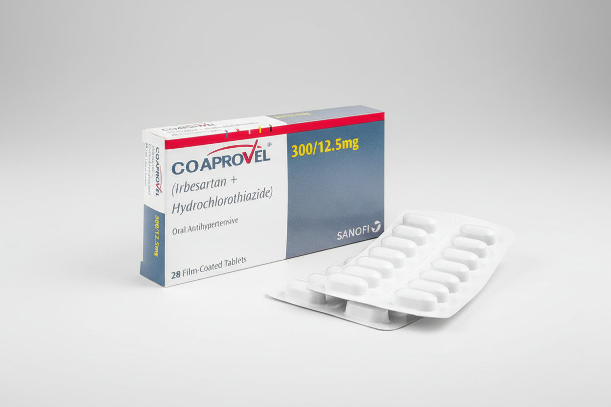 Co Aprovel 300/12.5 mg irbesartan hydrochlorothiazide blood pressure tablets 28