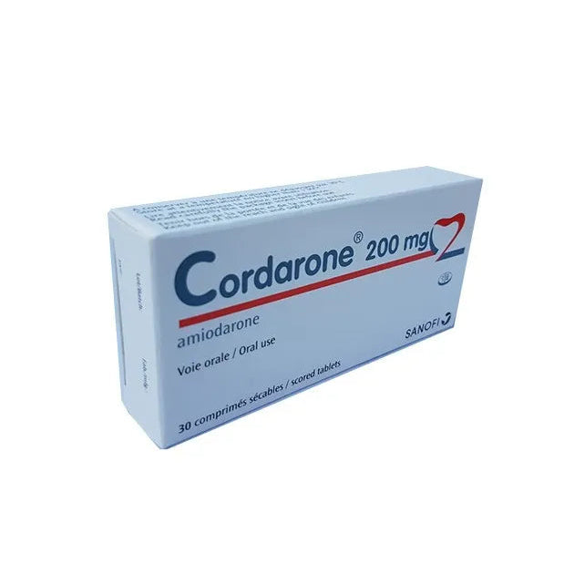 Cordarone 200mg amiodarone prescription tablets original packaging