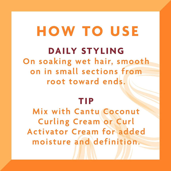 Cantu Define & Shine Custard 340g curl defining custard for frizz control and shine Health Boutique