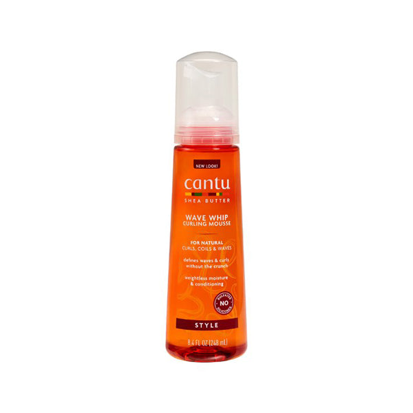 Cantu Wave Whip Curling Mousse 248ml lightweight mousse for defined waves and curls Health Boutique