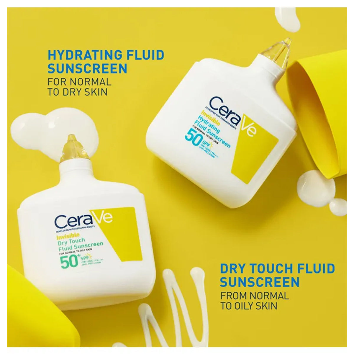 CeraVe ceramides niacinamide hydrating fluid sunscreen SPF50 50ml normal dry skin Health Boutique