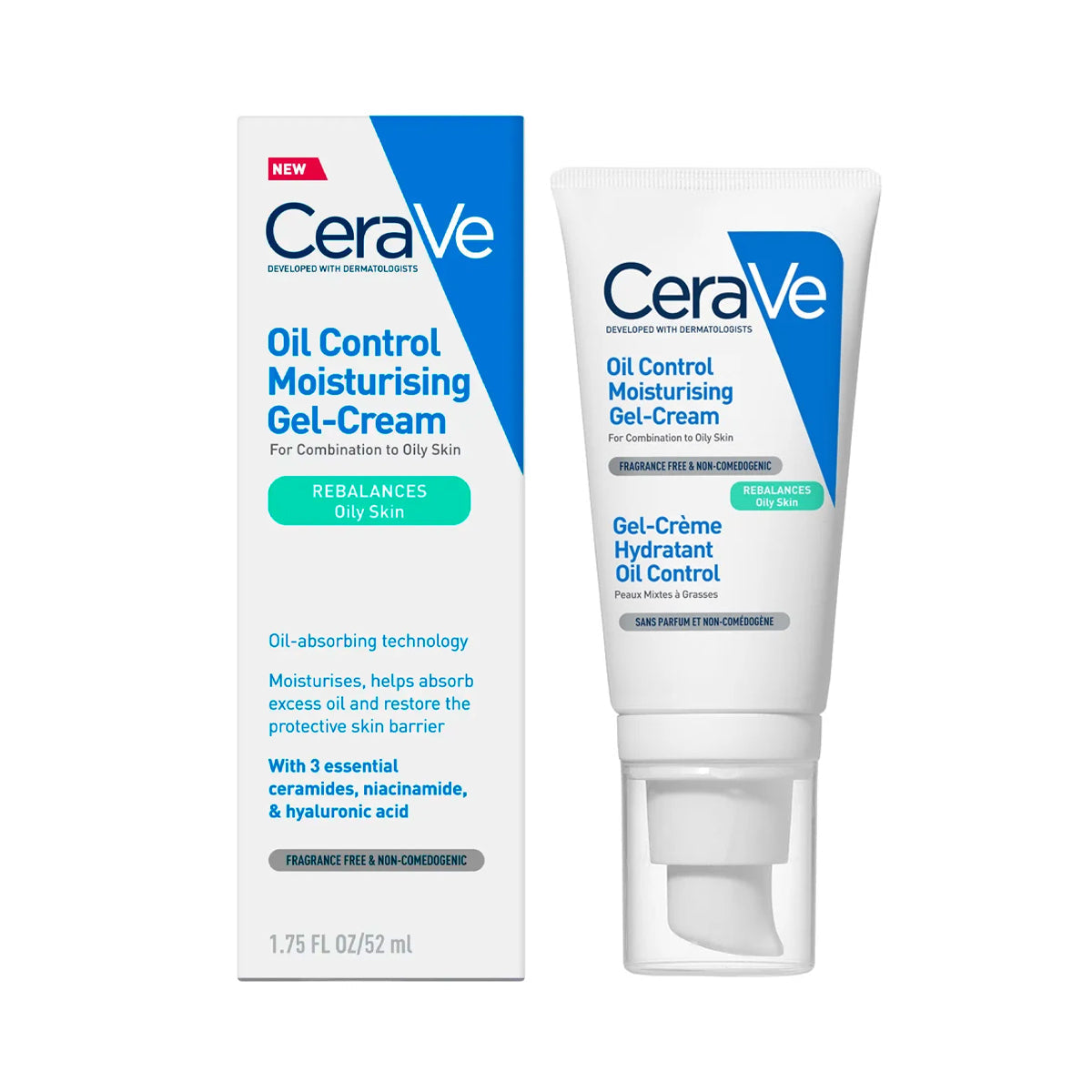 CeraVe niacinamide hyaluronic acid oil control gel cream 52ml oily skin shine control moisturizer Health Boutique