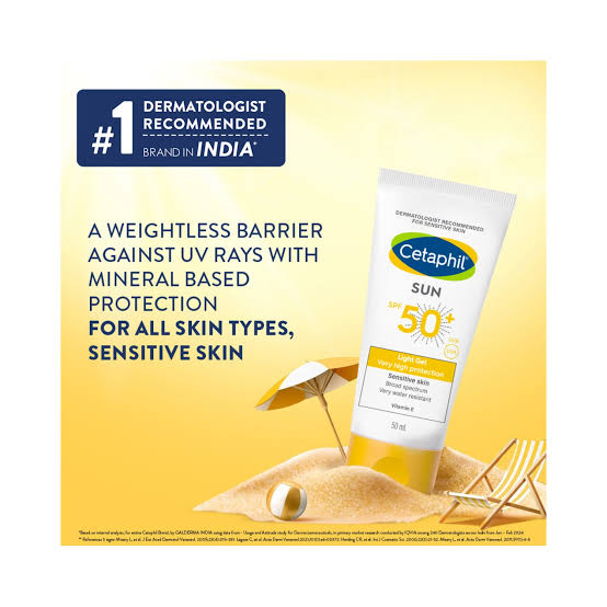 Cetaphil Sun SPF 50+ Light Gel broad-spectrum sunscreen with Vitamin E Health Boutique