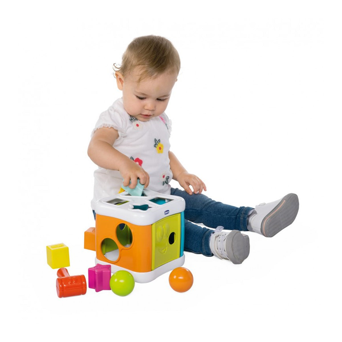 Chicco Toy S2p 2in1 Sort & Beat Cube