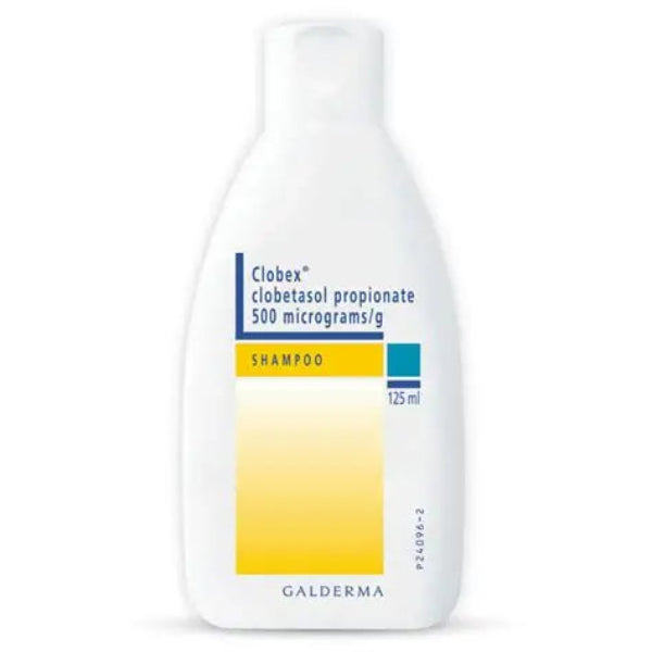 Clobex 0.05% clobetasol propionate shampoo 125 ml for scalp psoriasis