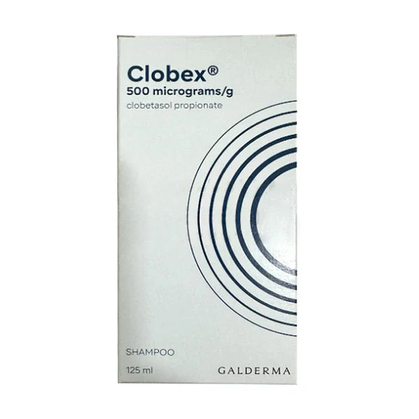 Clobex 0.05% clobetasol propionate shampoo 125 ml for scalp psoriasis -Health boutique Jordan
