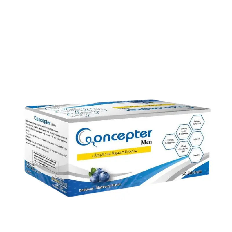 Concepter Men Jordan Blueberry Sachets 30 – male reproductive health and wellness supplement -health boutique