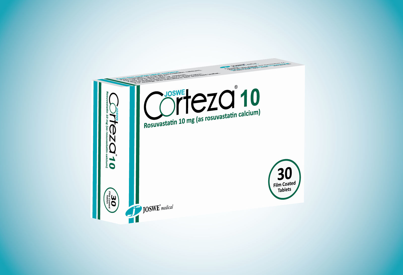 Corteza 10 mg 30 tablets rosuvastatin cholesterol lowering medication