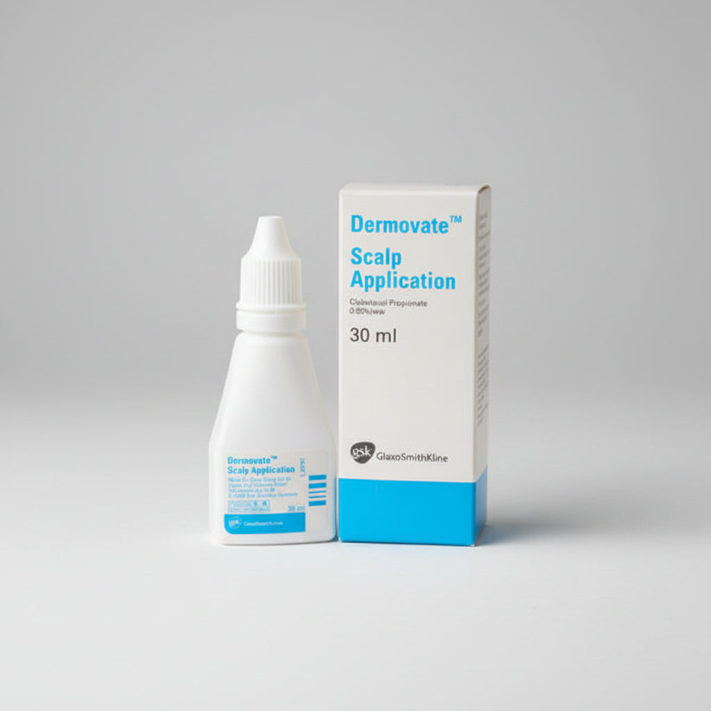Dermovate Scalp Application 25 ml clobetasol propionate corticosteroid scalp treatment for psoriasis and dermatitis
