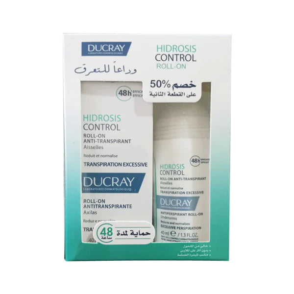 Ducray Hidrosis Control Roll on 40ml *2 Offer 25% OFF - the health boutique