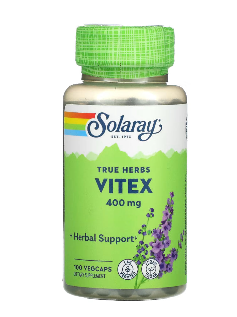 Solary Vitex, 400 mg, 100 VegCaps
تكيس المبايض
عشبة كف مريم