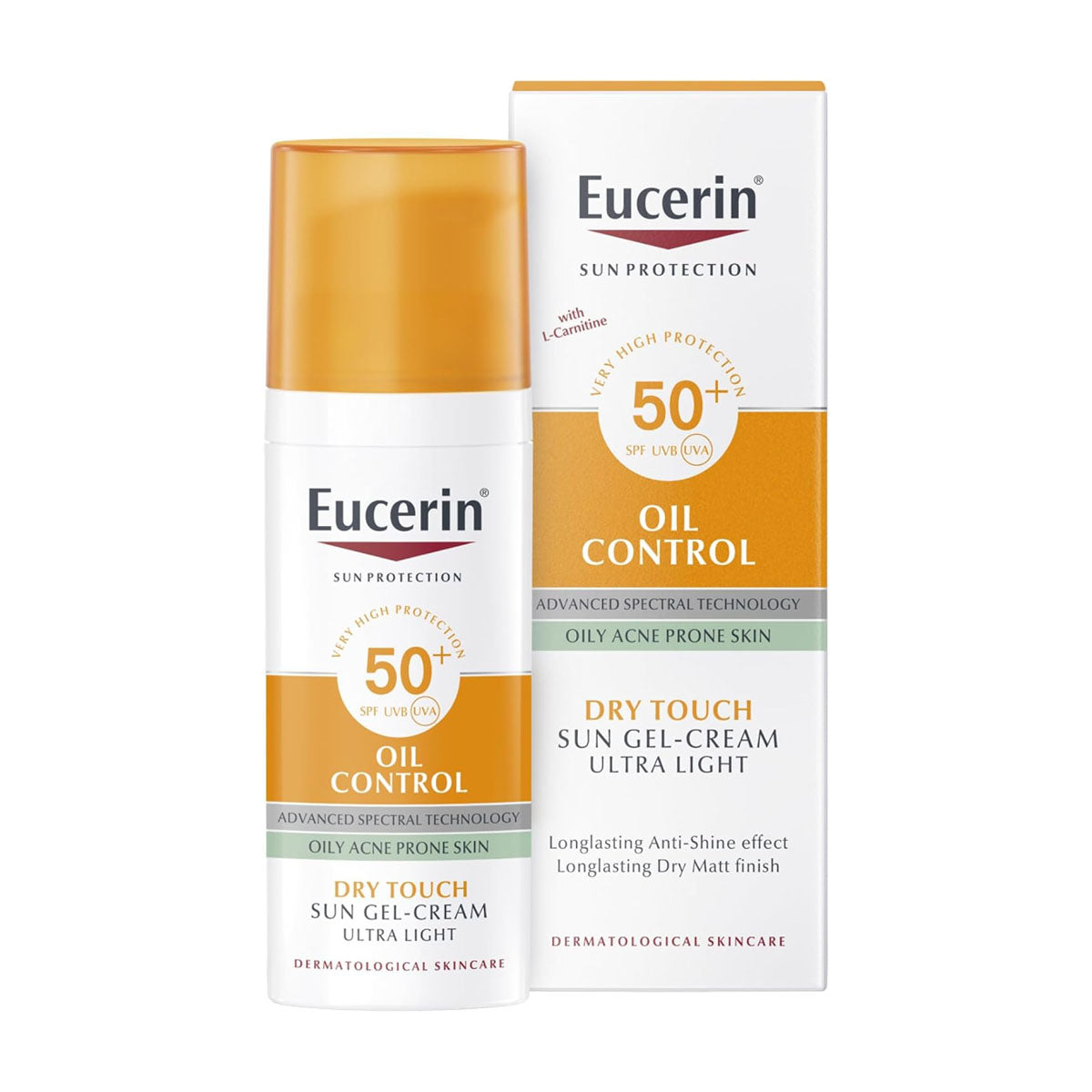 Eucerin Sun Oil Control SPF50+ gel cream matte sunscreen 50ml Health Boutique