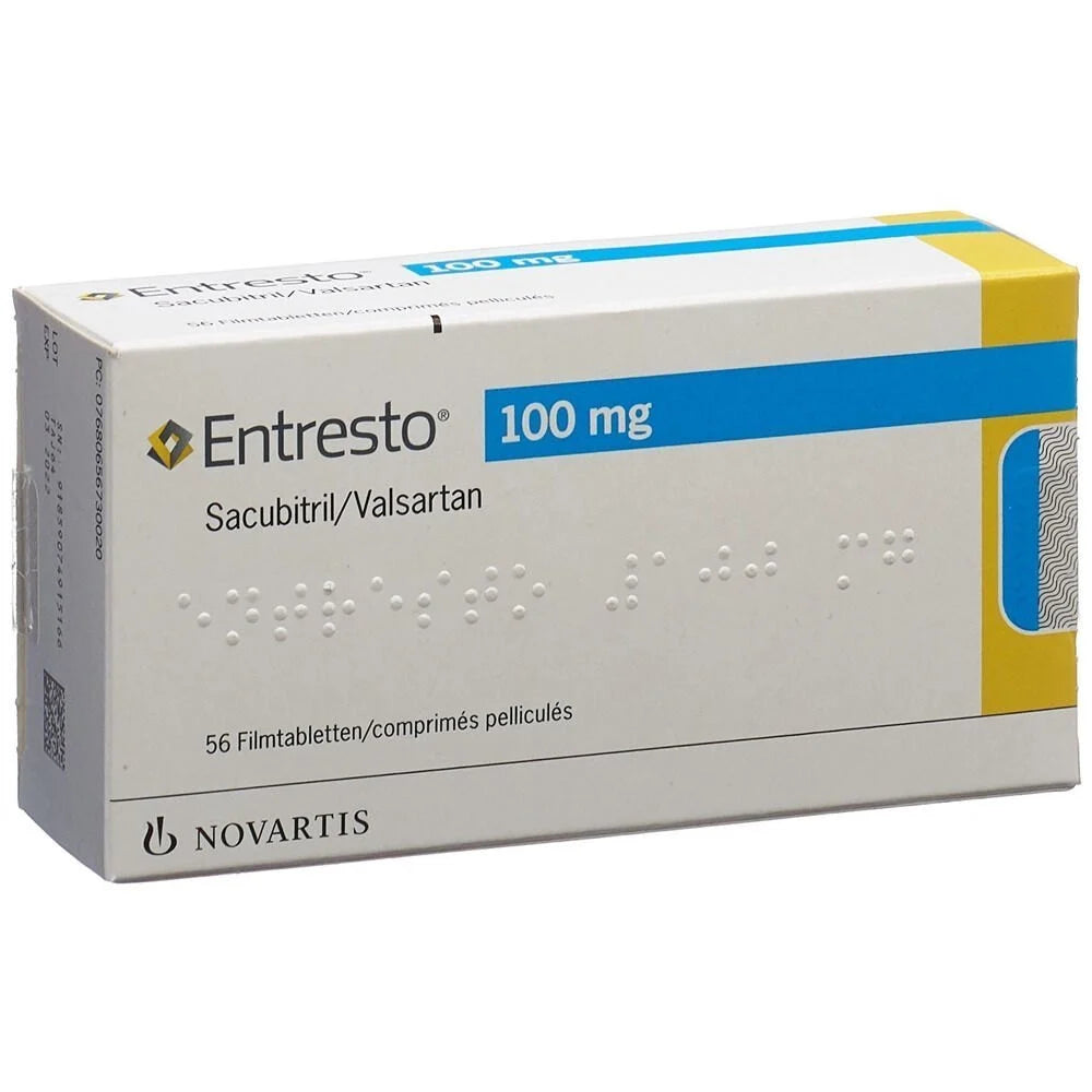 Entresto 100 mg sacubitril valsartan tablet 56 chronic heart failure prescription medicine