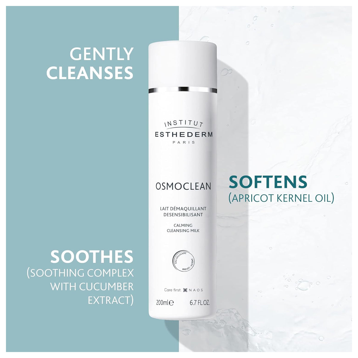 Esthederm Osmoclean Calming Cleansing Milk soothing gentle cleanser sensitive skin 200ml Health Boutique
