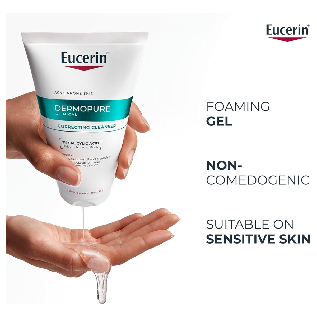Eucerin Dermopure Clinical Correcting Cleanser for Acne-Prone Skin 150ml