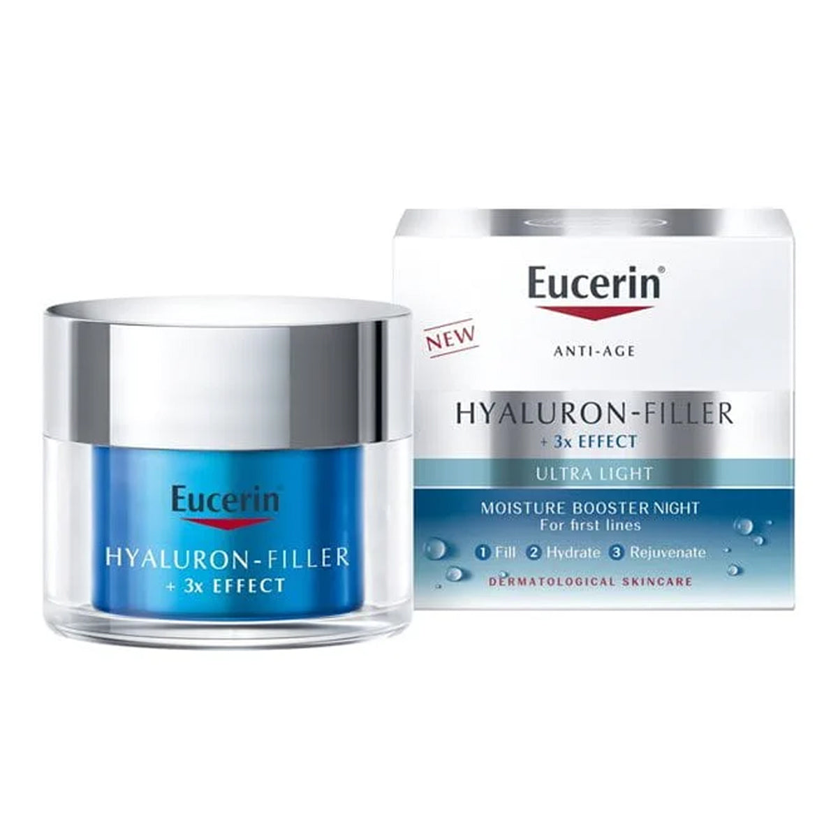 Eucerin Hyaluron-Filler Night Peeling & Serum 50ml - Anti-Aging Moisturizing Booster Cream