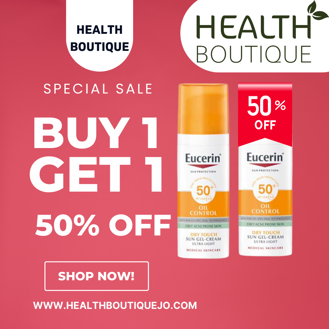 Eucerin Sunblock Oil Control Gel-Cream SPF50+, 50ml * 2 PACKS OFFER