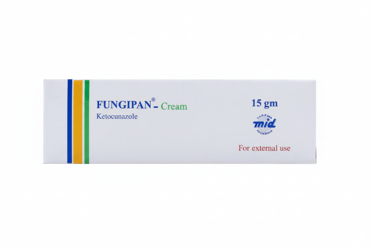 Fungipan 2 percent ketoconazole antifungal skin cream 15 g tube Health Boutique