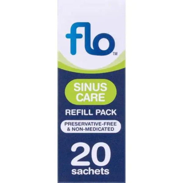 Flo Sinus Care starter kit 12 plus 20 refill sachets for nasal irrigation