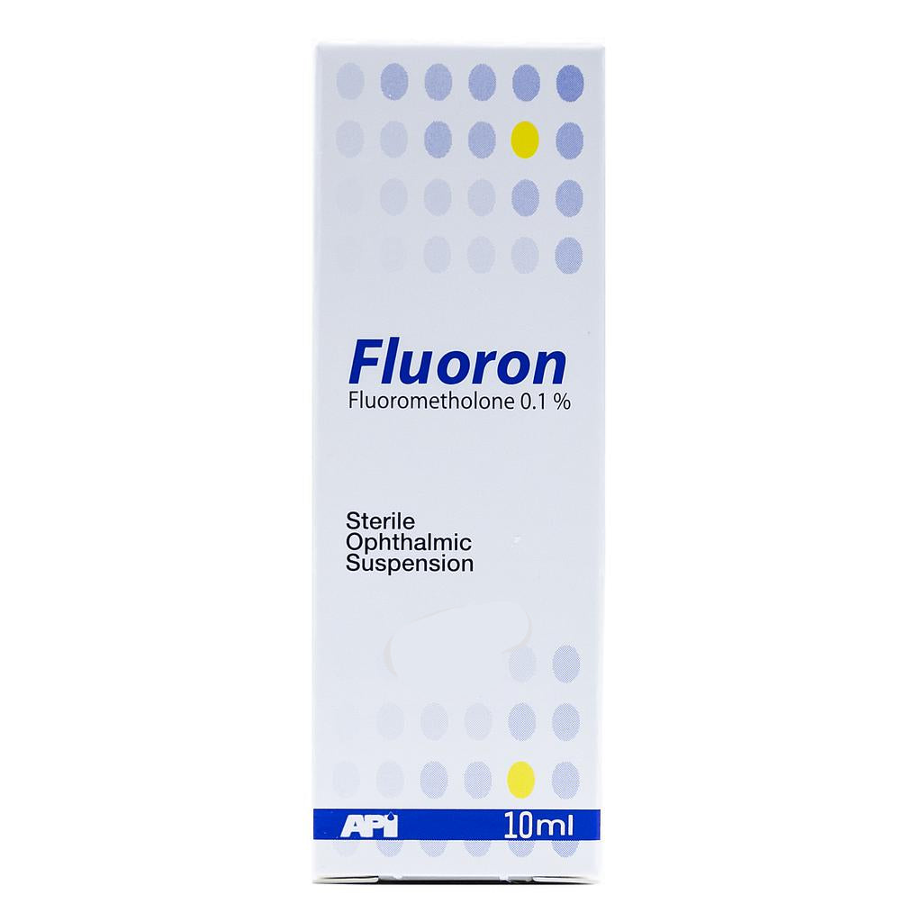 Fluoron fluorometholone 0.1 percent ophthalmic eye drops 10 ml bottle Health Boutique