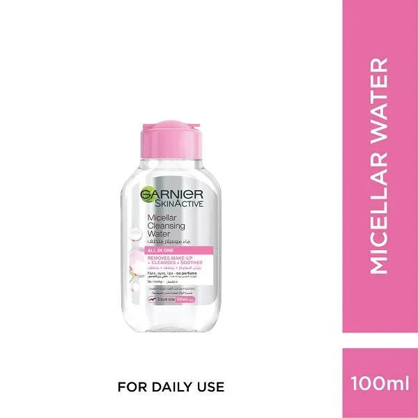 Garnier Micellar Cleansing Water 100ml gently removes makeup and cleanses skin Health Boutique