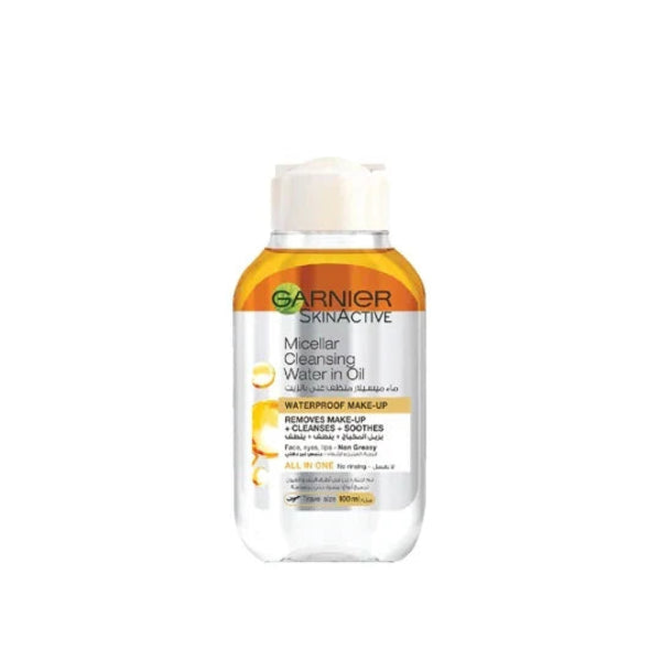 Garnier Micellar Oil-Infused Cleansing Water 100ml removes waterproof makeup gently Health Boutique