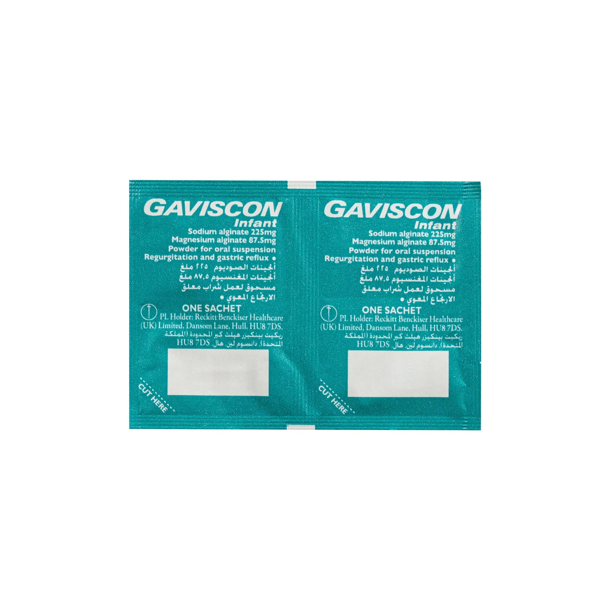 Gaviscon infant sachets 30 sodium alginate baby reflux regurgitation colic relief infant feeding comfort treatment Health Boutique
