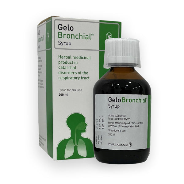Gelobronchial syrup 200 ml for productive cough and mucus support