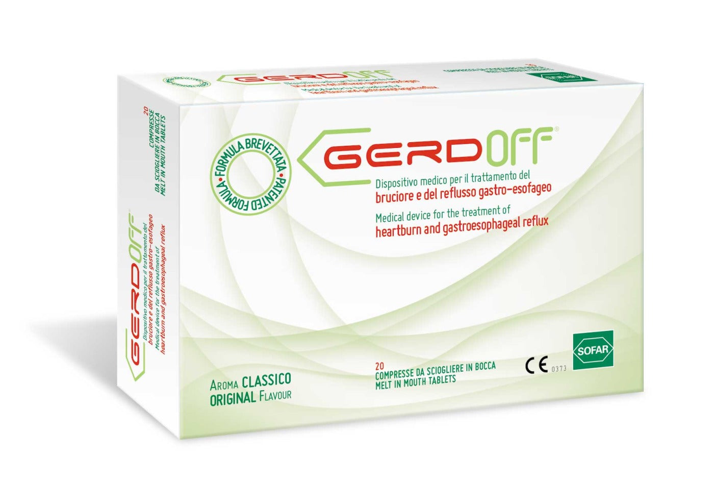 Gerdoff melt in mouth tablets 20 reflux heartburn relief digestive support