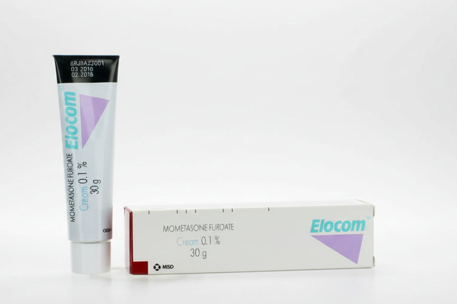 Elocom 0.1% cream 30 gm mometasone furoate corticosteroid skin treatment cream
