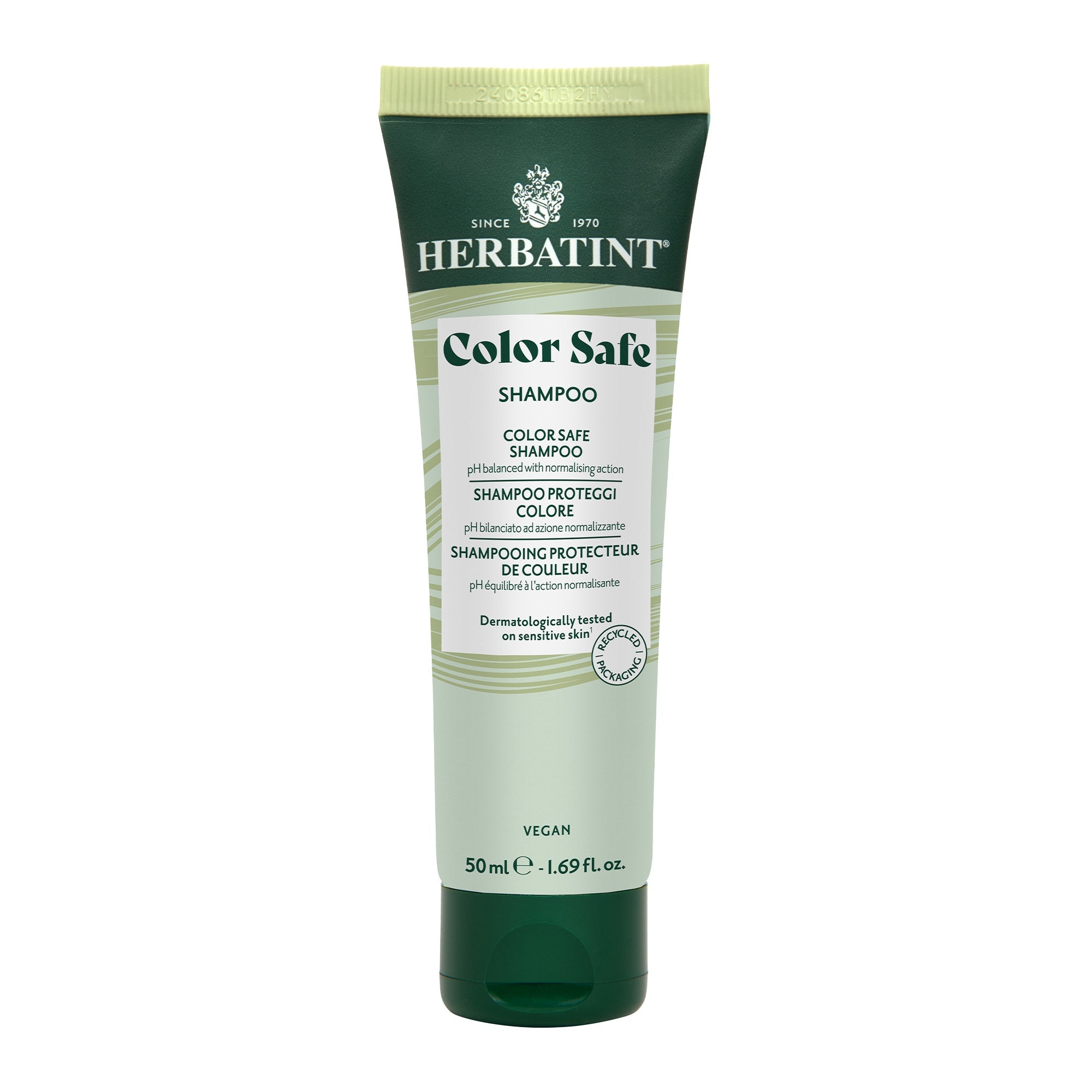 Herbatint Color Safe Protect Colour Shampoo travel size 50ml gently cleanses coloured hair Health Boutique