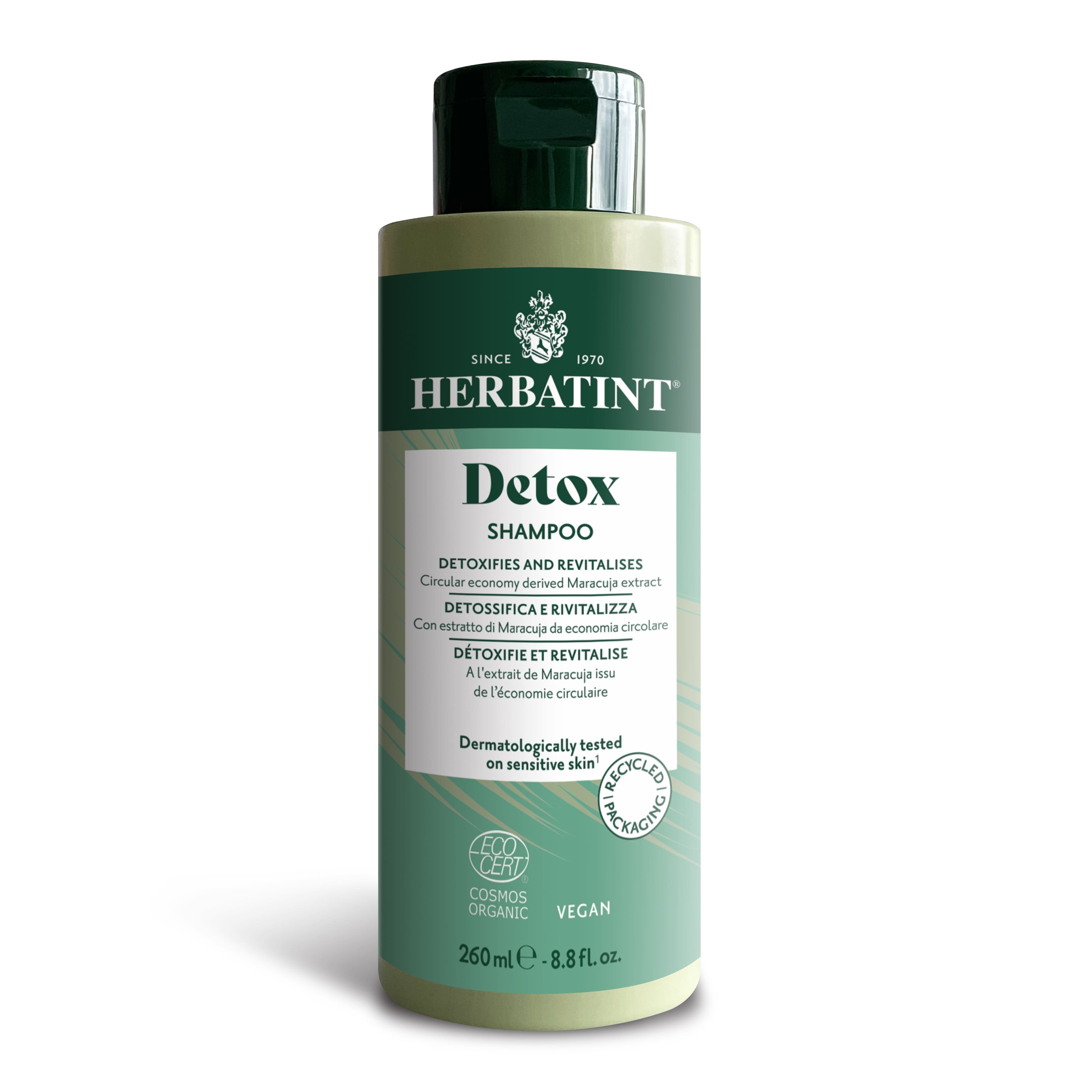 Herbatint Detox Shampoo Purifying and Regenerating Hair Treatment 260ml detoxifies scalp and hair Health Boutique