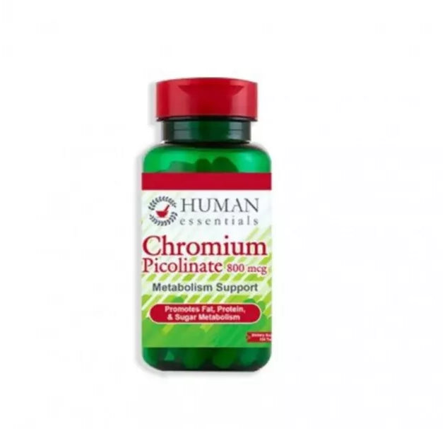 Human Essentials Chromium 800 mcg 100 Tablets - health boutique