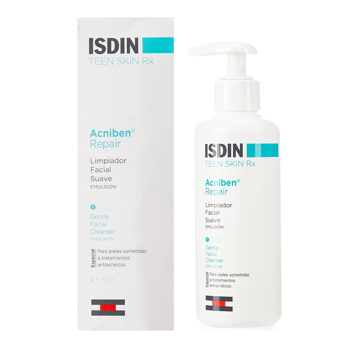 ISDIN Acniben Repair Gentle Facial Cleanser Emulsion 180ml acne prone skin soothing hydrating face wash Health Boutique