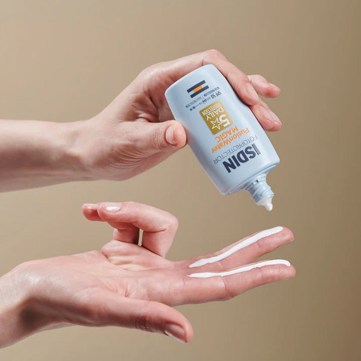 ISDIN Fotoprotector Fusion Water SPF 50 50ml facial sunscreen hyaluronic acid broad spectrum UV protection Health Boutique