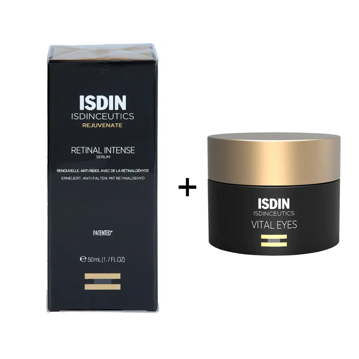 ISDIN Retinal Intense Serum 50ml Vital Eyes Eye Cream 15g anti aging skincare set retinaldehyde eye contour care Health Boutique