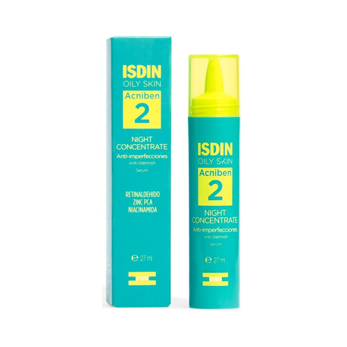 ISDIN Acniben Night Concentrate Anti Blemish Serum 27ml retinaldehyde niacinamide oily skin acne serum Health Boutique
