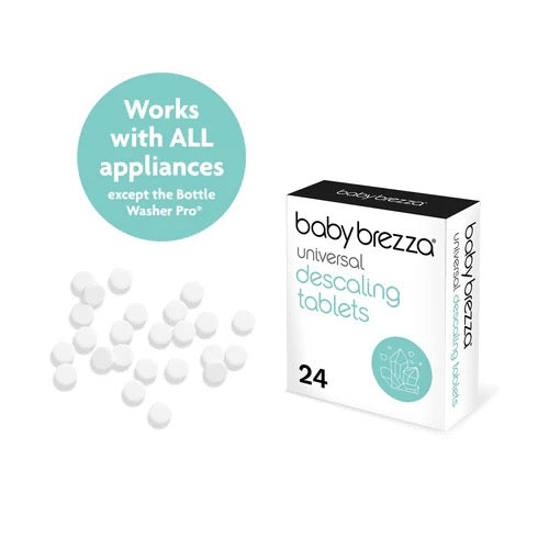Baby Brezza - Universal Descaling Tablets | Descaler for Formula Makers, Sterilizers & Warmers | 24 Tablets