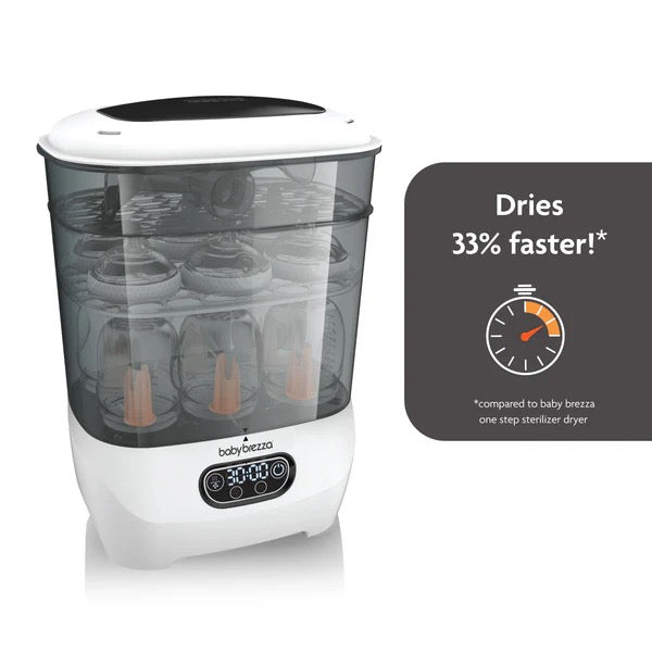 Baby Brezza - One Step™ Baby Bottle Sterilizer And Dryer Advanced | Black
